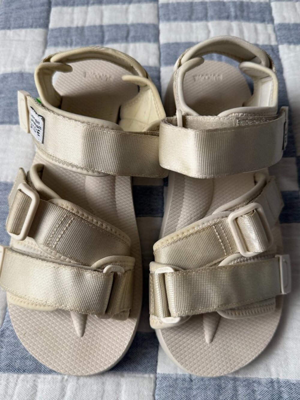 Suicoke Kisee Strap Sandals, Chalk, Size W 6